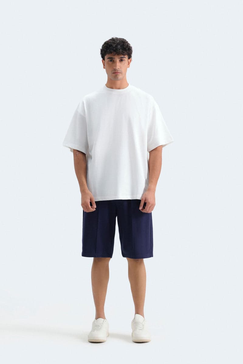 Stone textured crew-neck t-shirt
