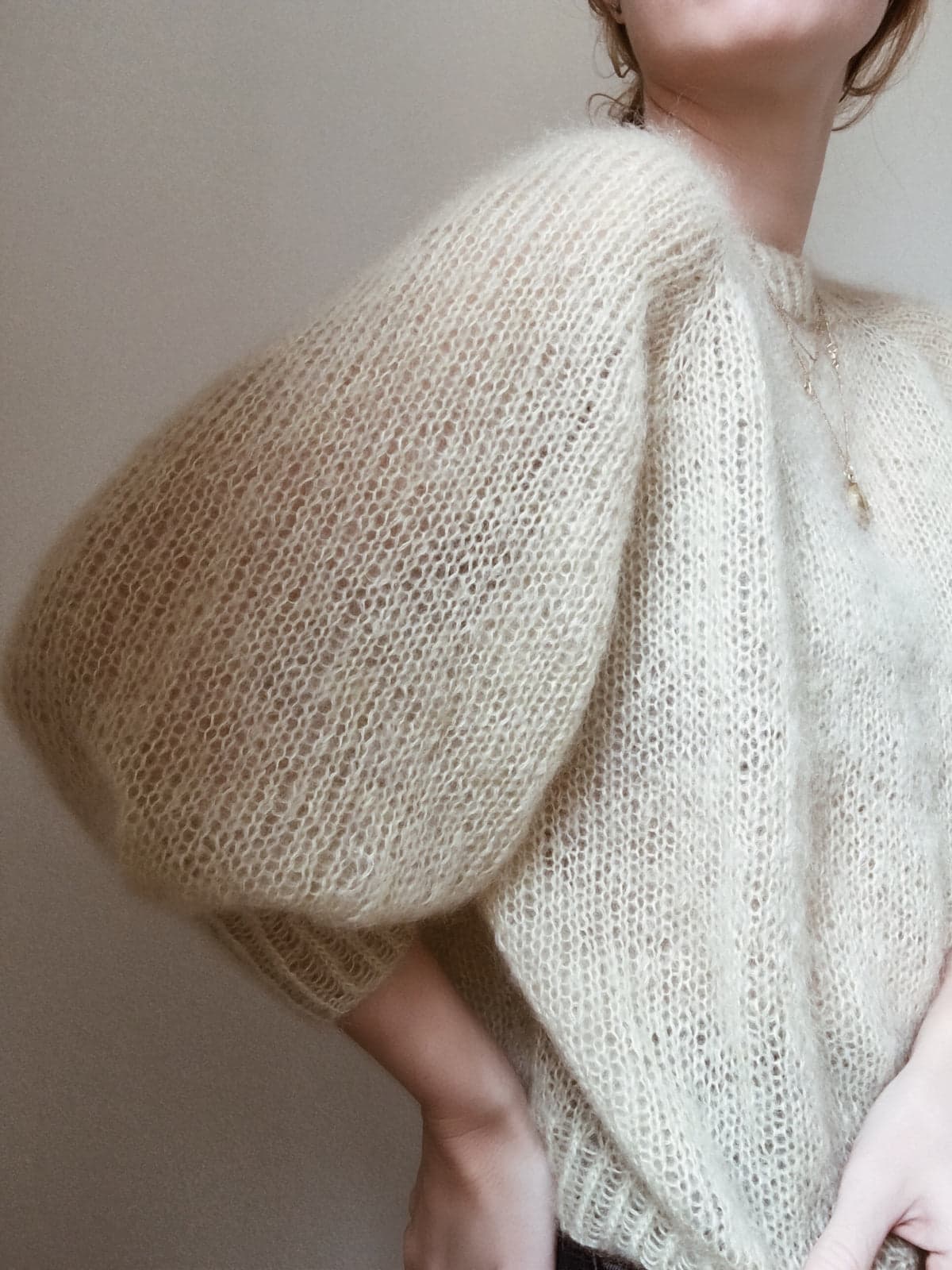 Classic hand-knit sweater