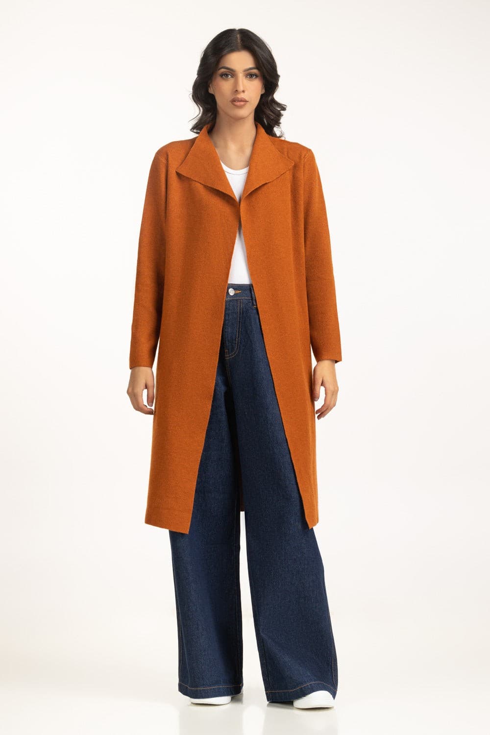 Rust knitted sweater