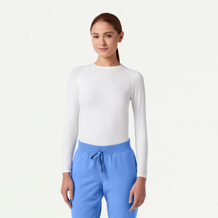 White long-sleeve underscrub