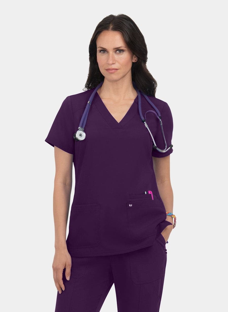 Eggplant scrub top