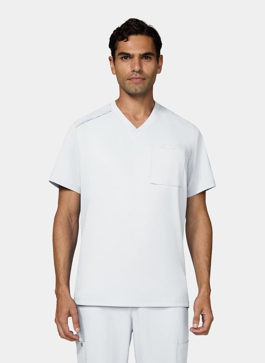 White men's scrub top