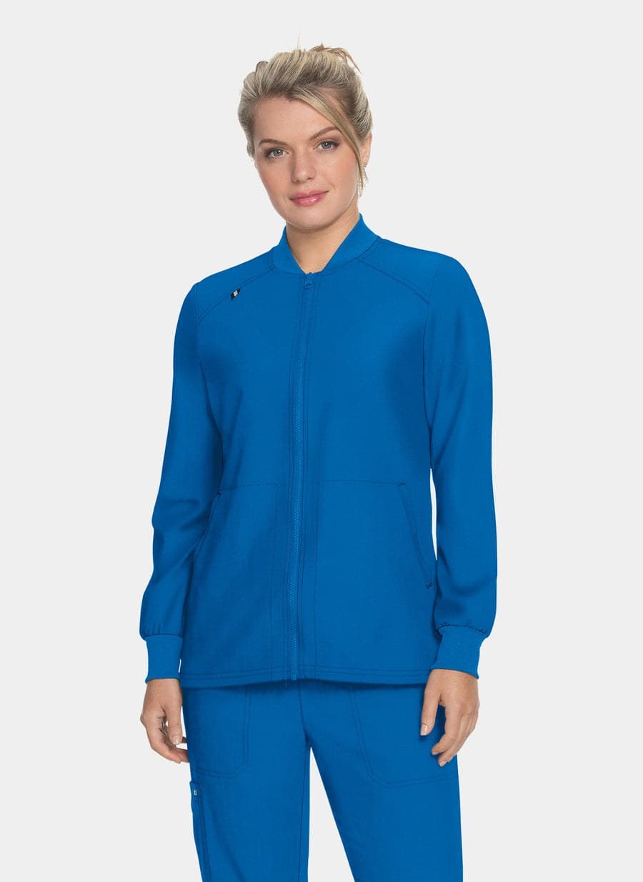 Royal blue scrub jacket