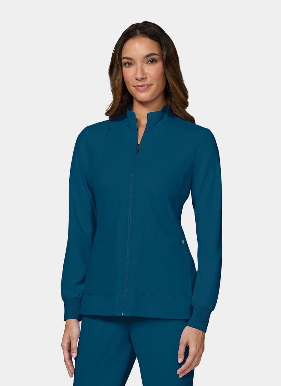 Caribbean blue scrub jacket