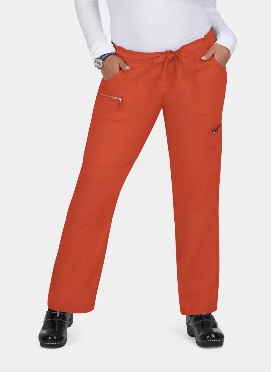 Terracotta scrub trousers