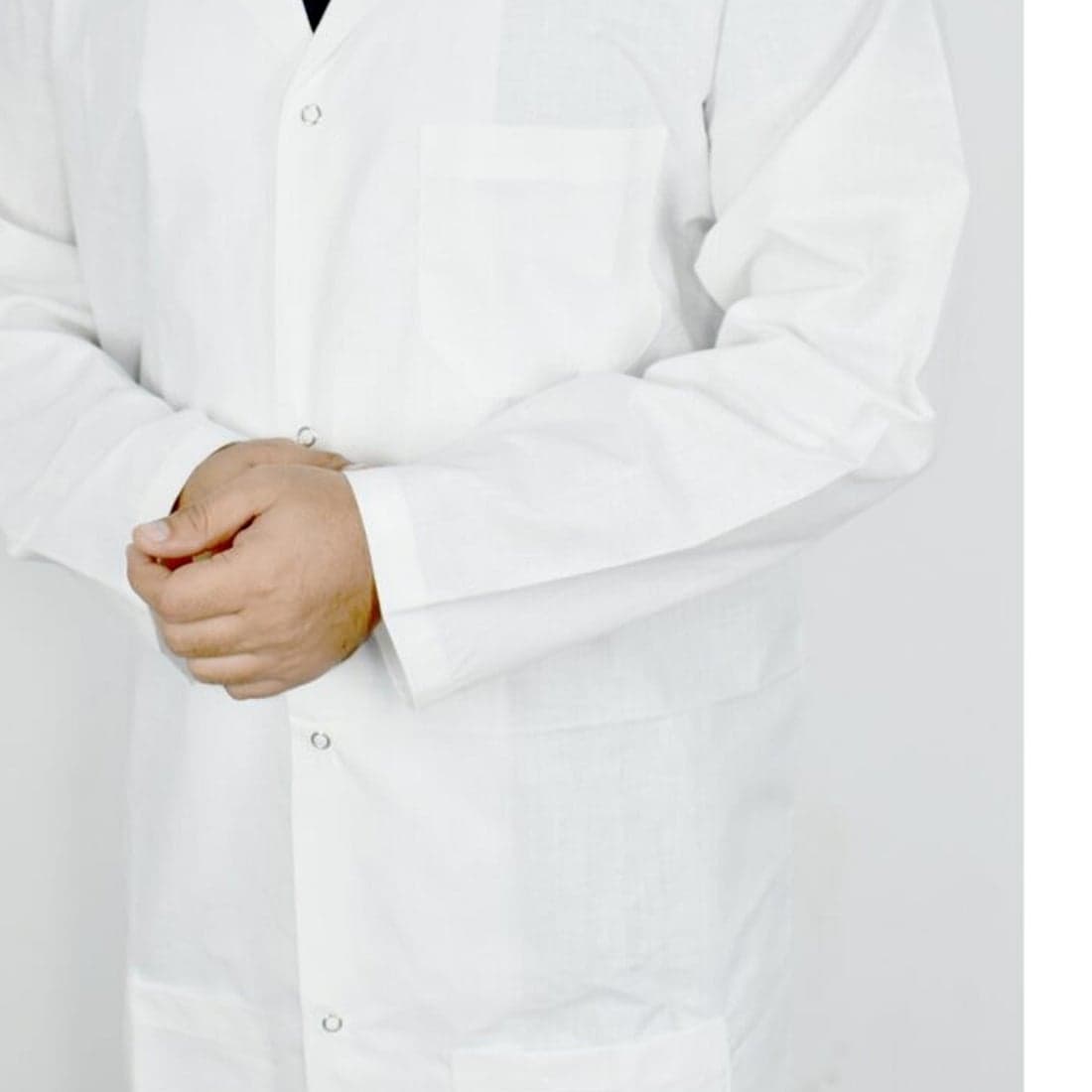 A clean white lab coat