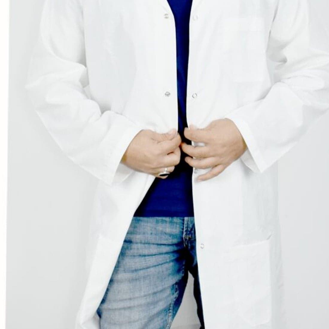 A provider in a white coat