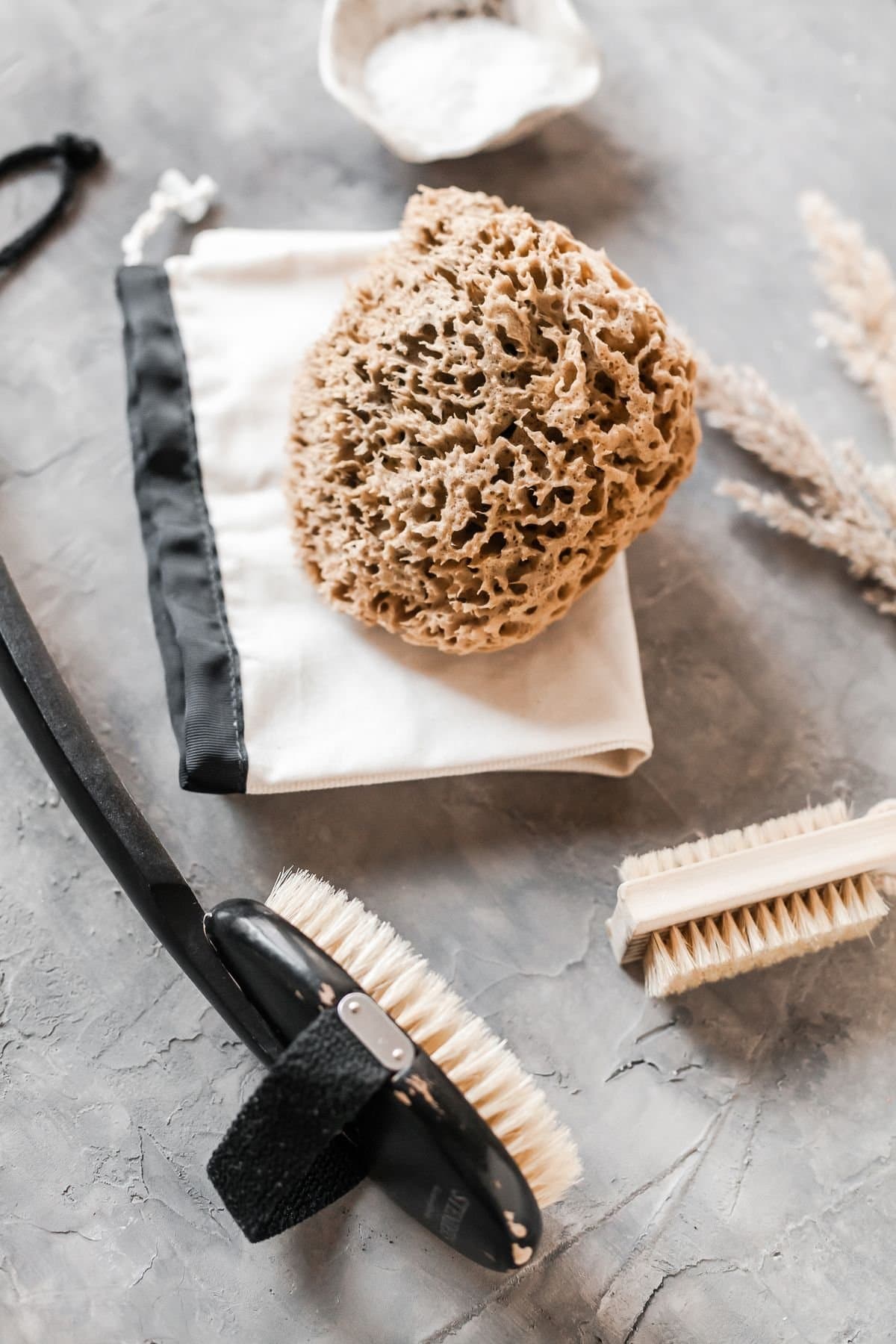 A soft knitted cotton washcloth