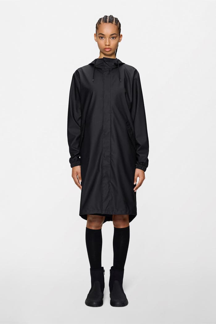 Fishtail rain parka