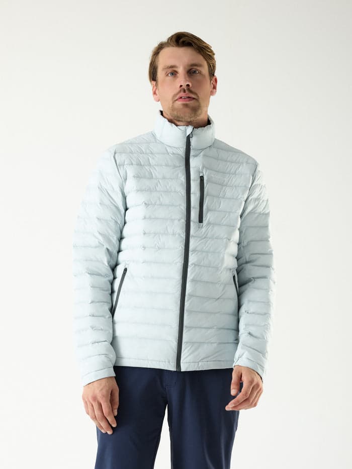 Glacier blue insulated all-weather jacket