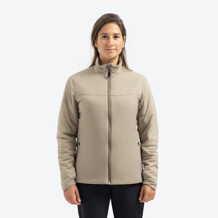 Beige all-weather mid-layer jacket