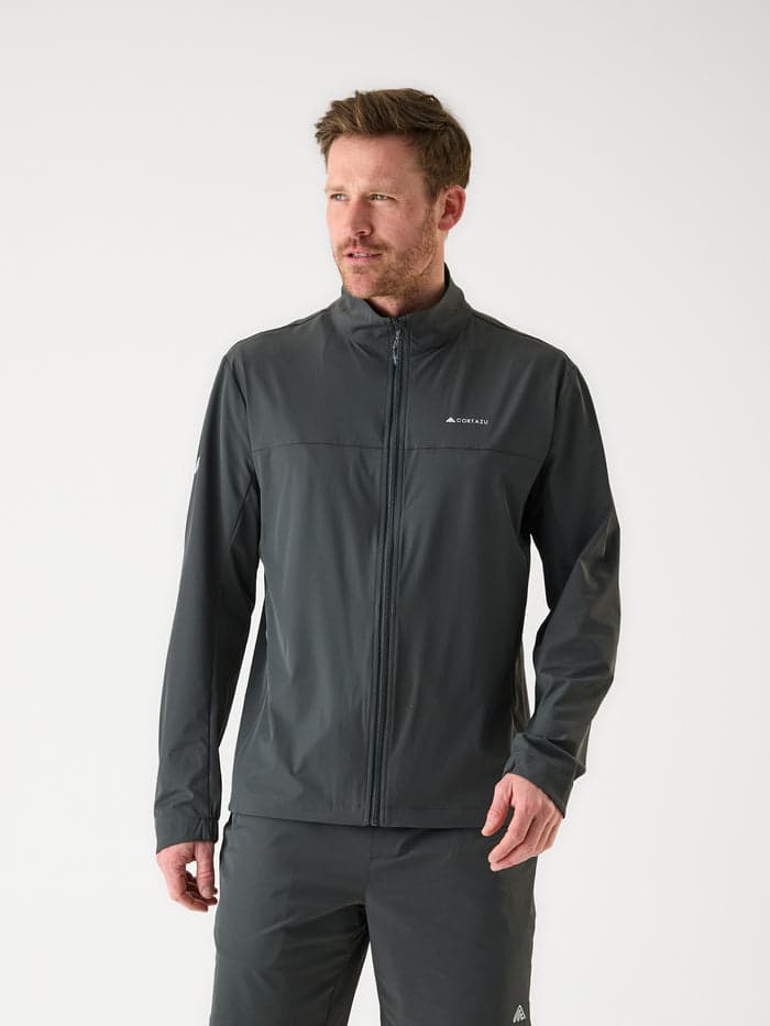 Dark grey active softshell jacket