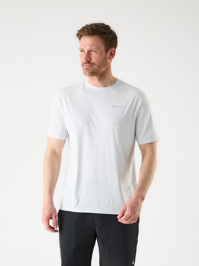 Pale grey active base-layer top