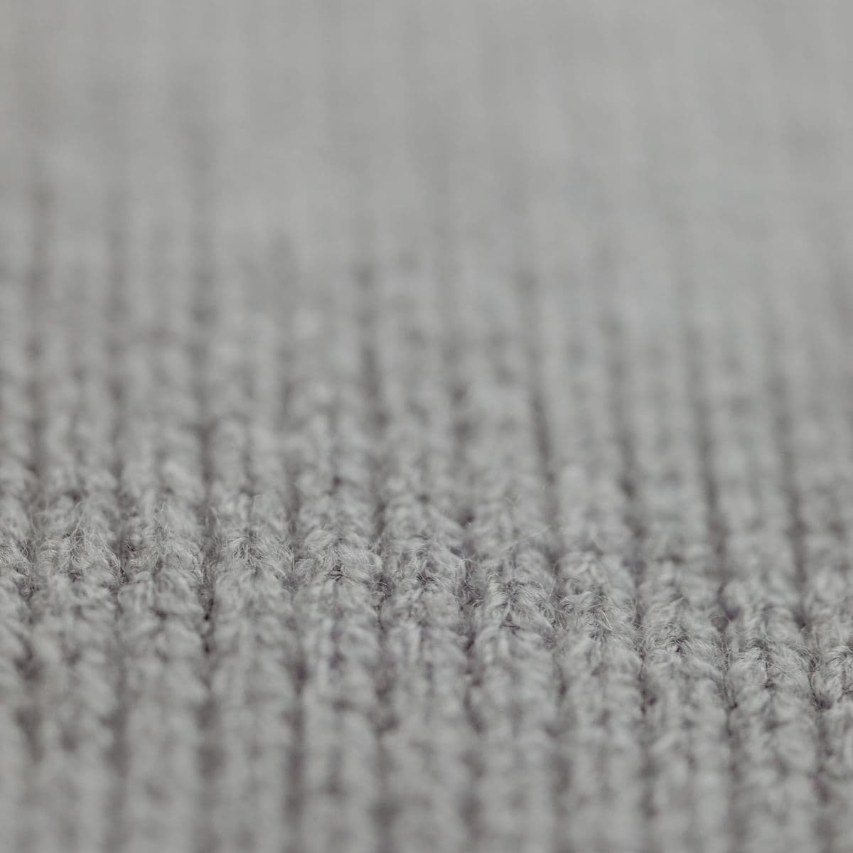 Grey cotton rib-knit fabric