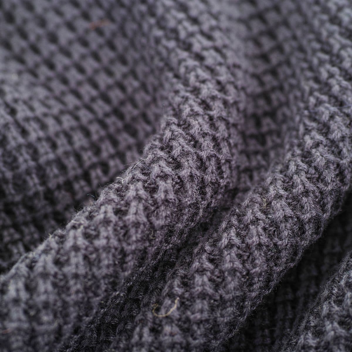 Charcoal waffle-knit training fabric