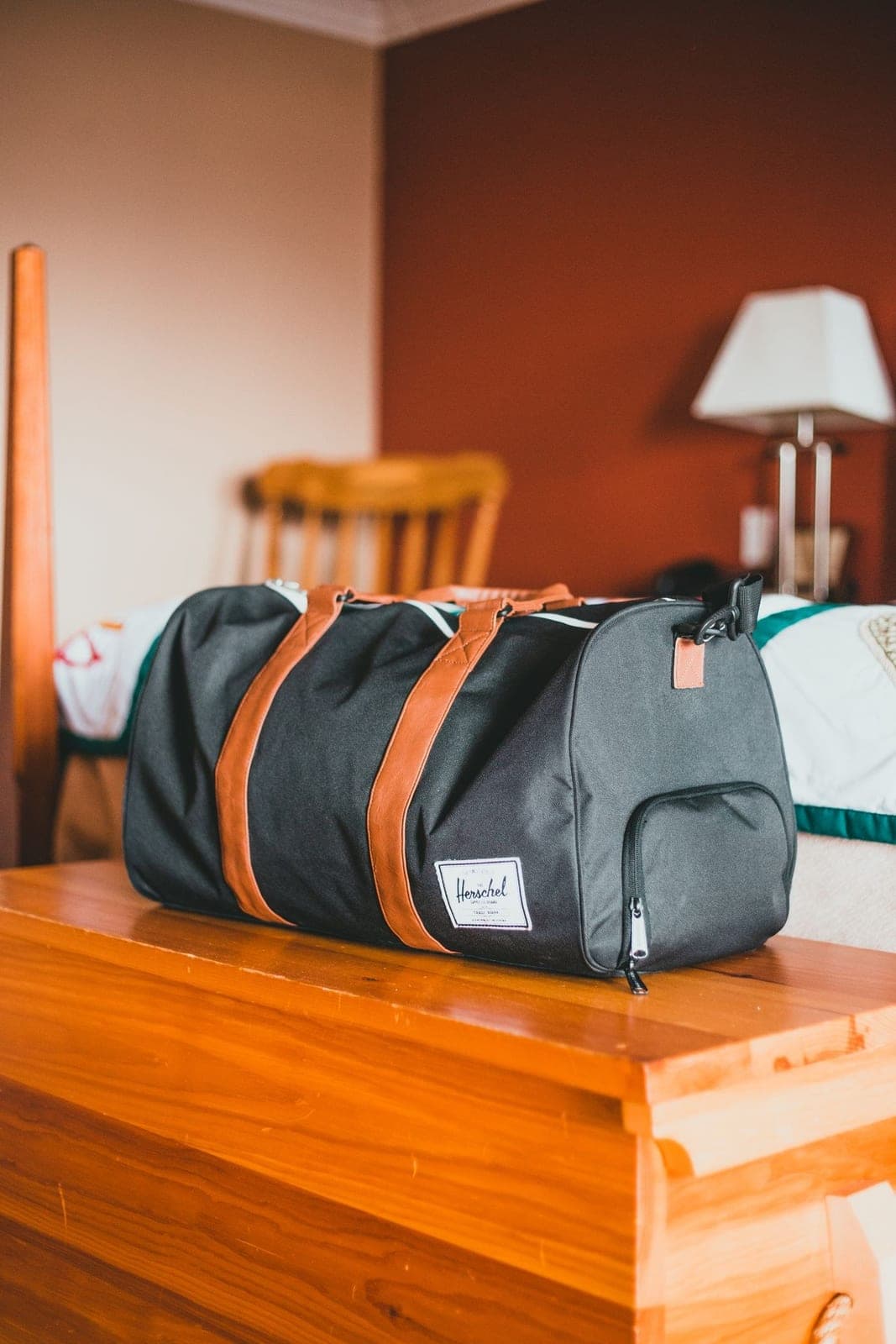 A sports duffel gym bag