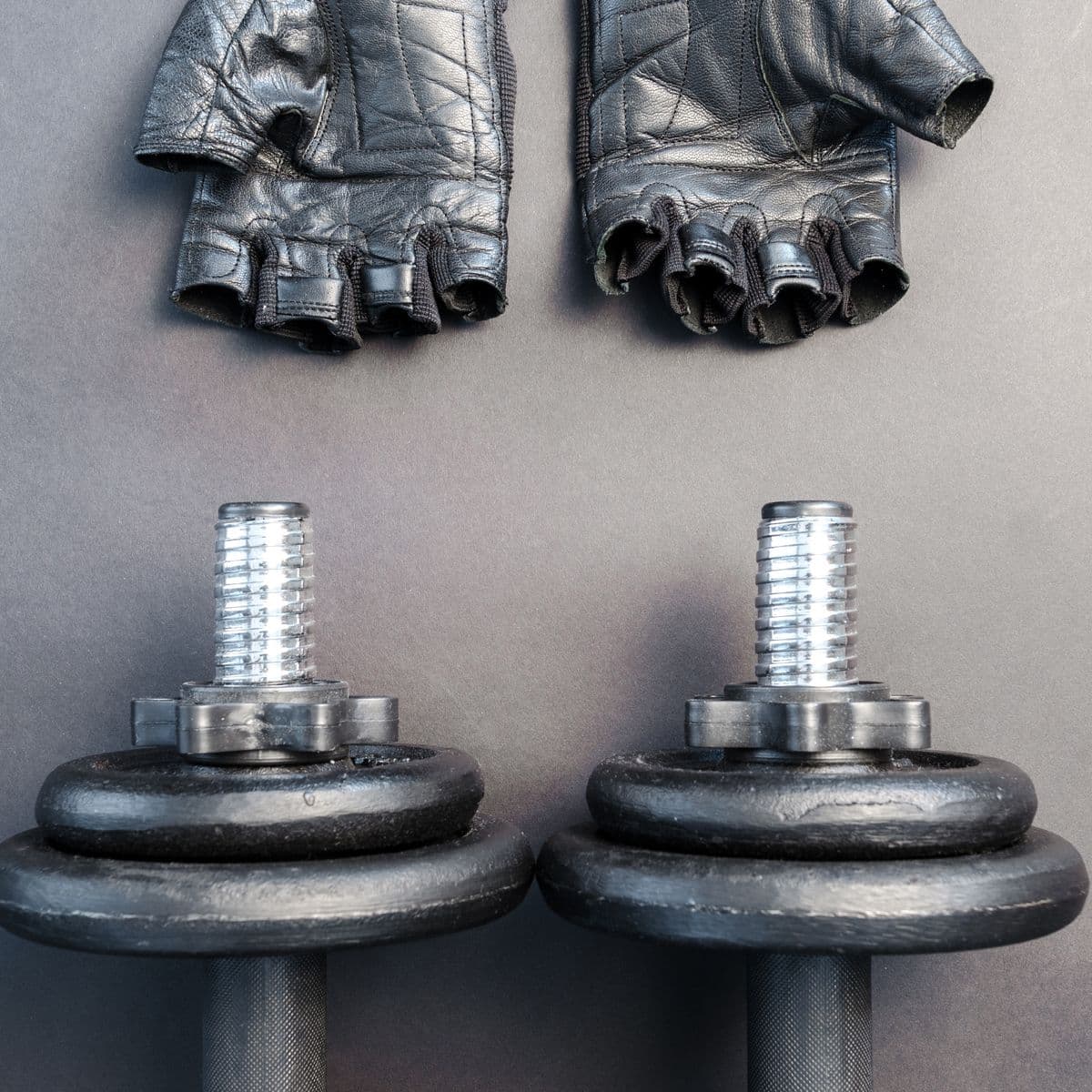 Black training gloves
