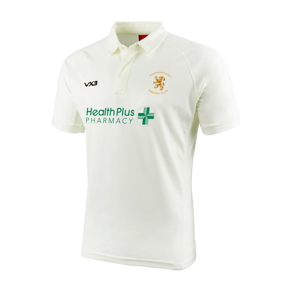 White cricket match shirt
