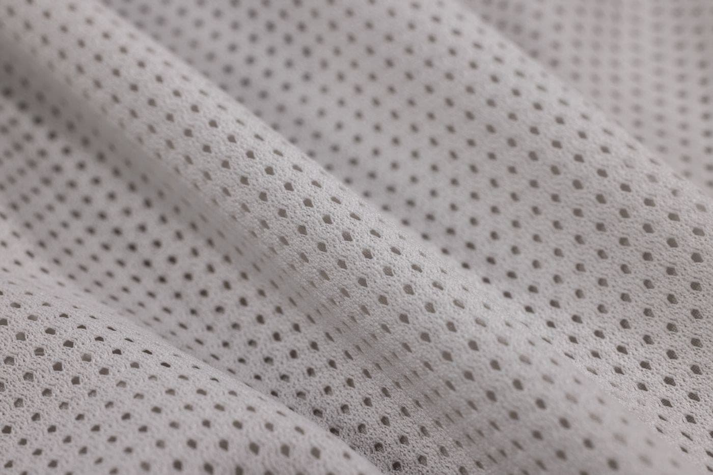 Close detail of breathable mesh knit