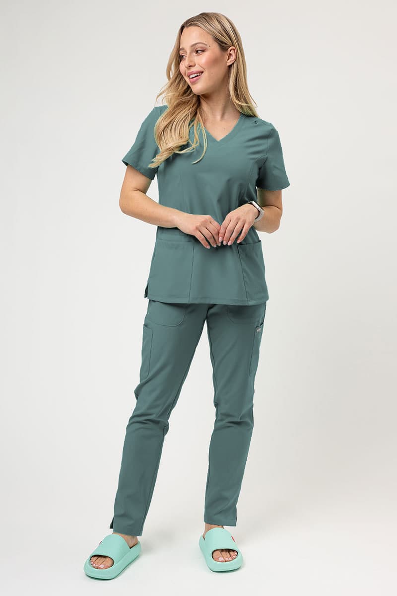 Medical scrub set on model