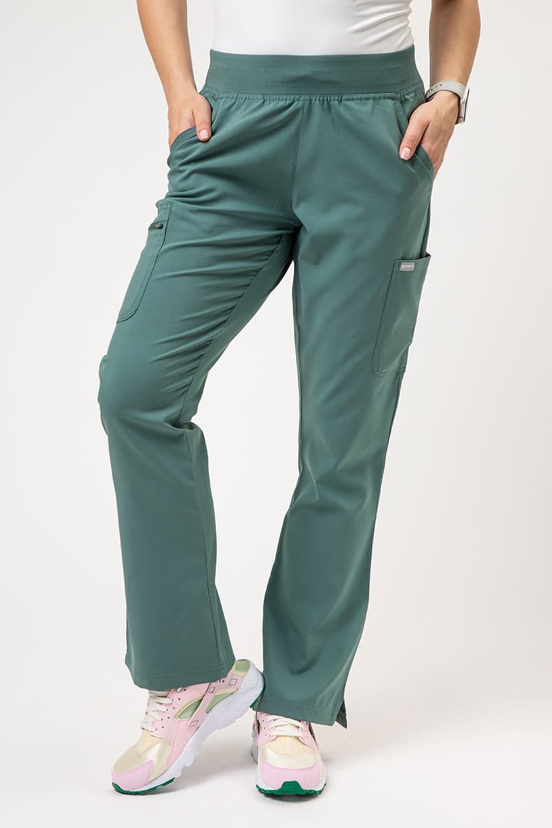 Medical scrub trousers on model
