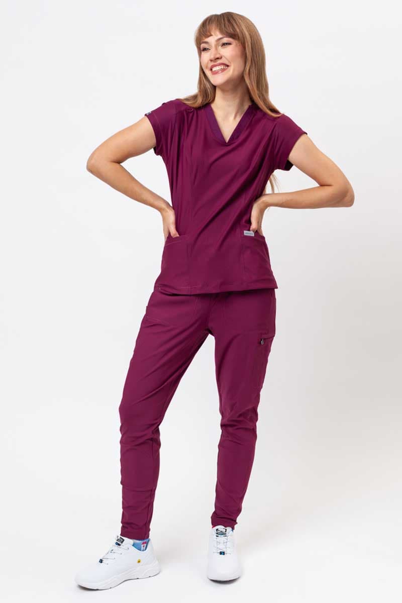 Medical scrub set on model