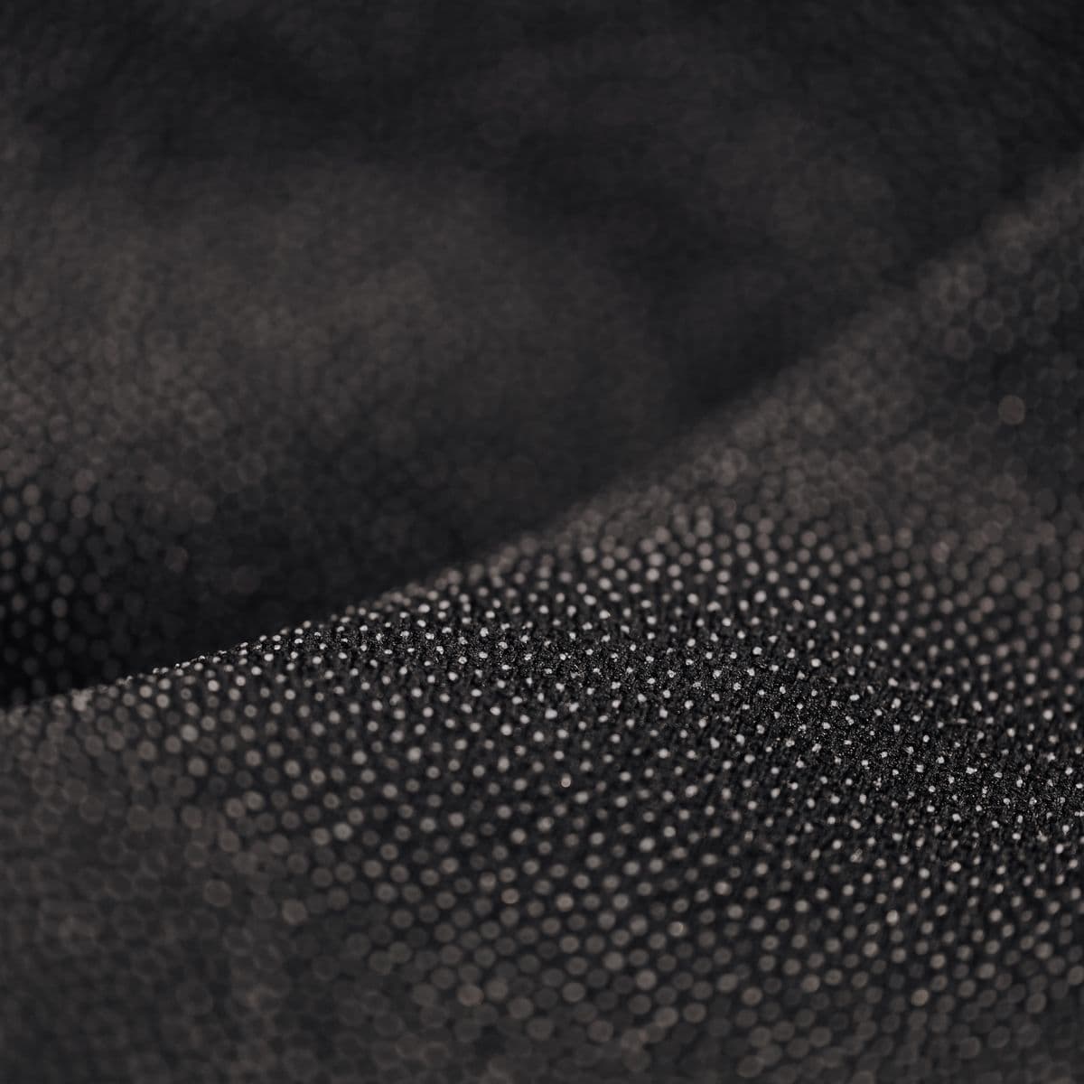 Black technical pin-dot performance fabric